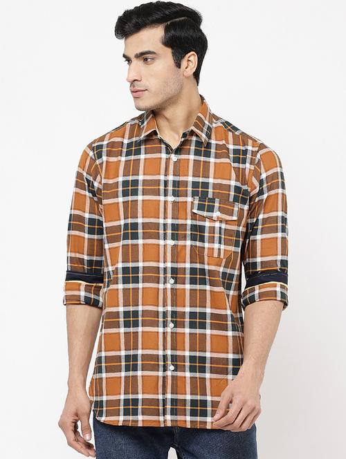 mens checks casual shirt - 16954793 - Very Small Image - 1
