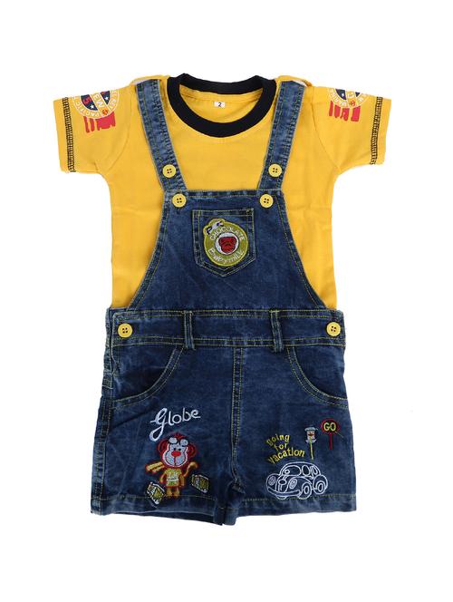 yellow cotton rompers - 16955032 - Very Small Image - 1