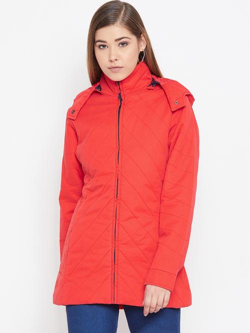 hooded neck quilted jacket - 16955761 - Very Small Image - 1