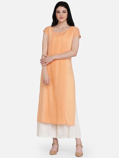 embroidered straight kurta - 16957345 - Very Small Image - 1