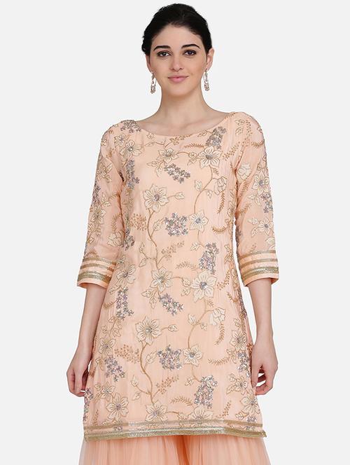 embroidered straight kurta - 16957372 - Very Small Image - 1