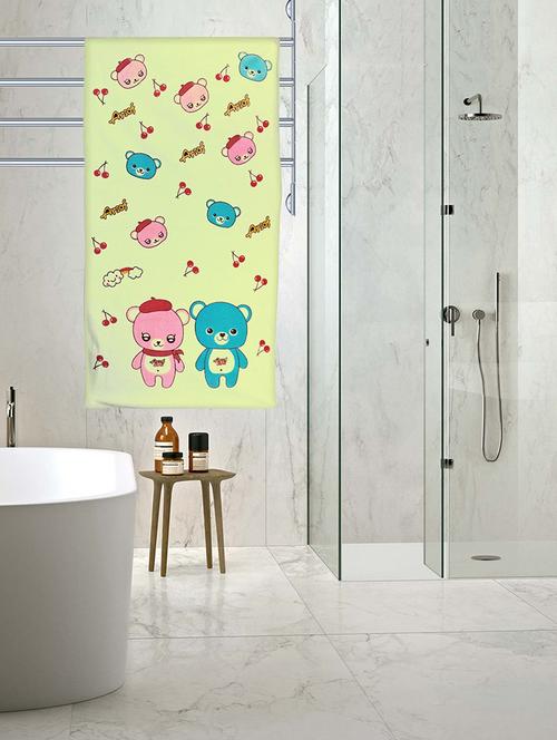 yellow cotton bath towel - 16957432 - Very Small Image - 1