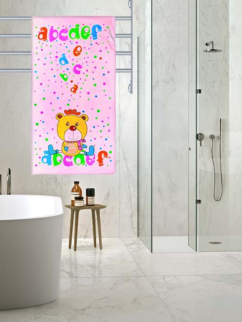 pink cotton bath towel - 16957443 - Very Small Image - 1
