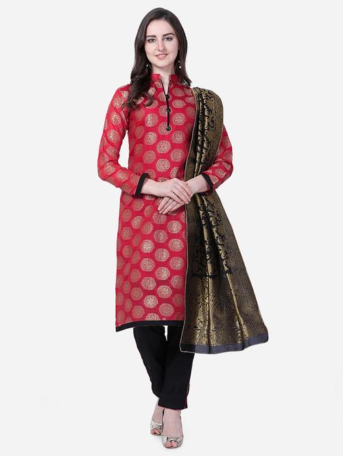 self design churidaar unstitched suit - 16957502 - Very Small Image - 1