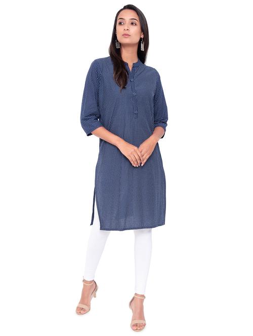 polka dots straight kurta - 16957777 - Very Small Image - 1