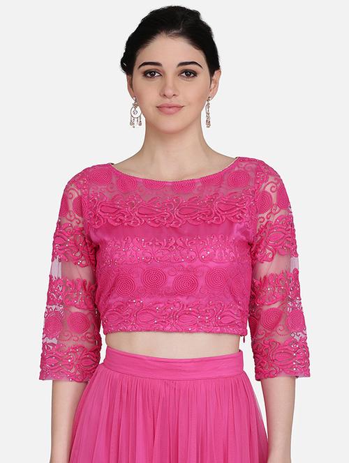 tonal embroidered blouse - 16957811 - Very Small Image - 1
