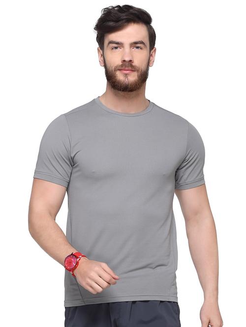 grey solid t-shirt - 16957884 - Very Small Image - 1