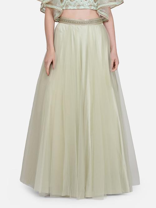 pastel net flared skirt - 16957960 - Very Small Image - 1