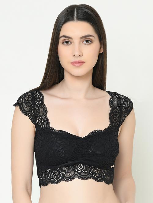 full coverage laced bralette - 16957994 - Very Small Image - 1