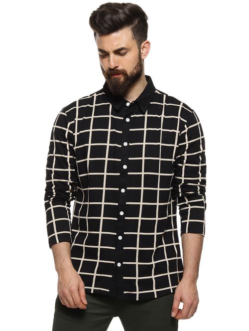 mens checks casual shirt - 16958337 - Very Small Image - 1