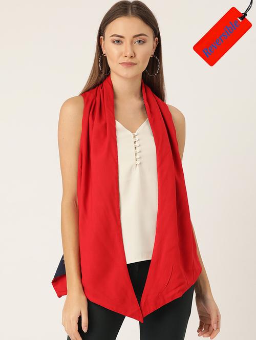 floral print reversible shrug - 16958774 - Very Small Image - 1