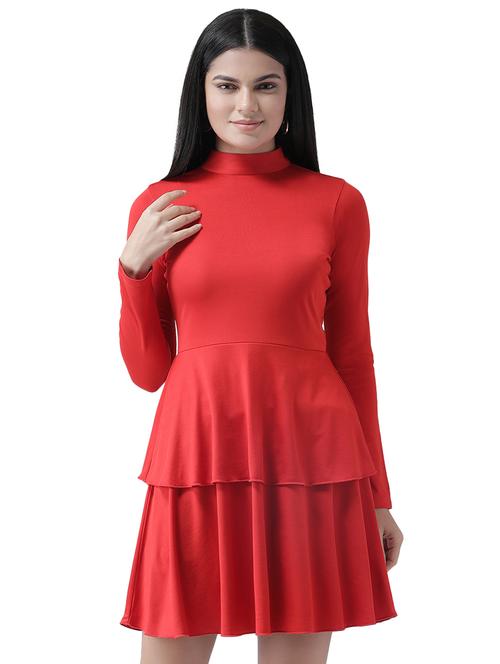 mock neck layered dress - 16960423 - Very Small Image - 1