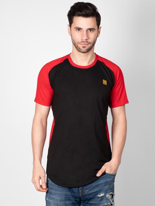 black color block t-shirt - 16960740 - Very Small Image - 1