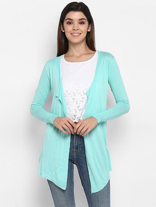 long sleeved solid shrug - 16962636 - Very Small Image - 1