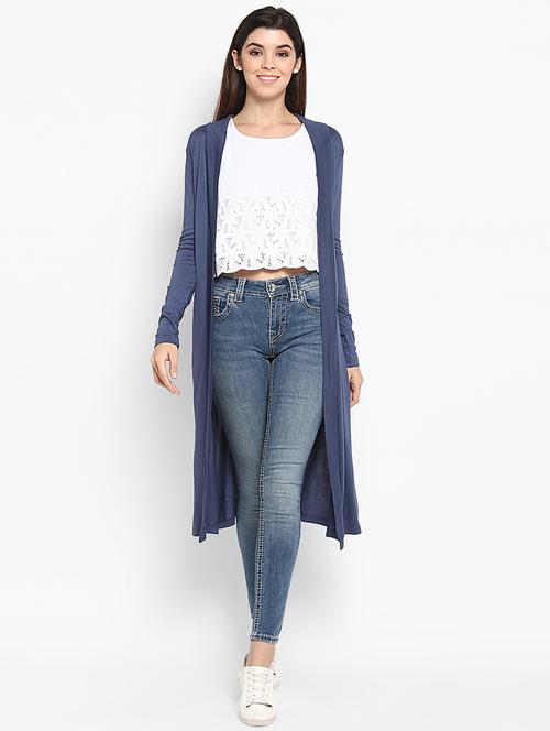 long sleeved solid shrug - 16962638 - Very Small Image - 1