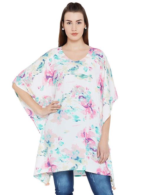 v-neck printed kaftan - 16962666 - Very Small Image - 1