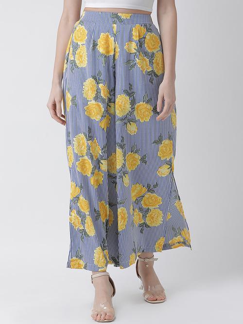 floral wide leg trouser - 16962742 - Very Small Image - 1