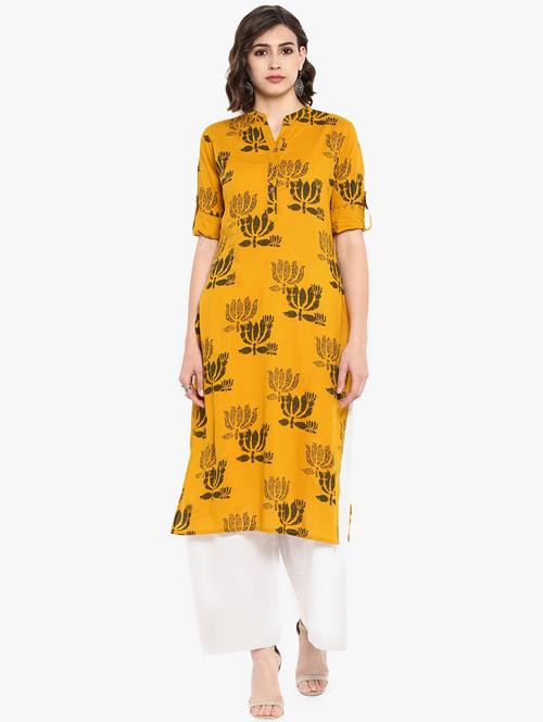 printed kurta palazzo set - 16962973 - Very Small Image - 1