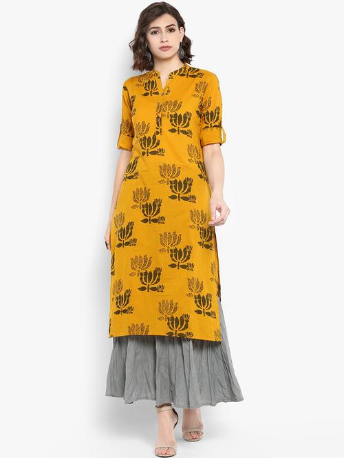printed kurta palazzo set - 16962974 - Very Small Image - 1