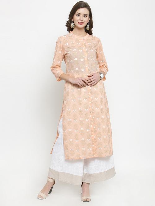 floral kurta palazzo set - 16962981 - Very Small Image - 1