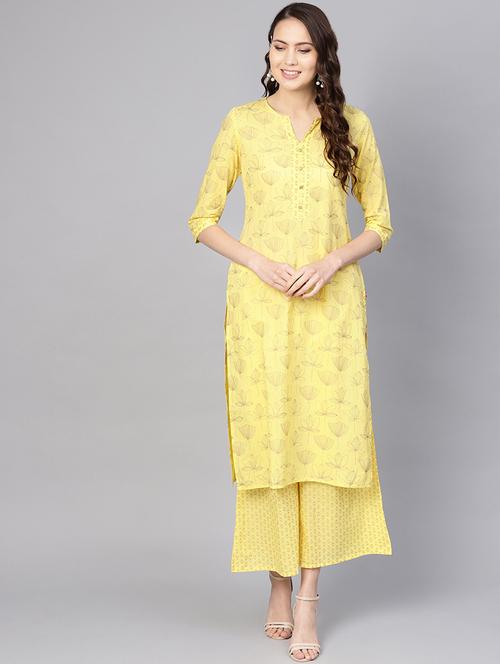 pastel kurta palazzo set - 16963000 - Very Small Image - 1