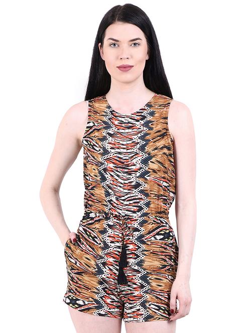 tie front abstract romper - 16963432 - Very Small Image - 1