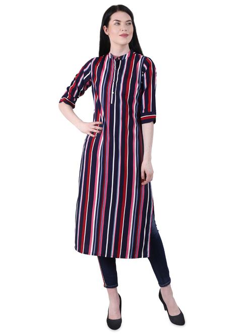striped straight kurta - 16963497 - Very Small Image - 1