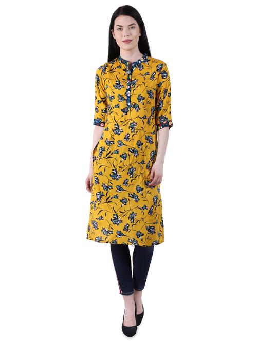 floral straight kurta - 16963498 - Very Small Image - 1