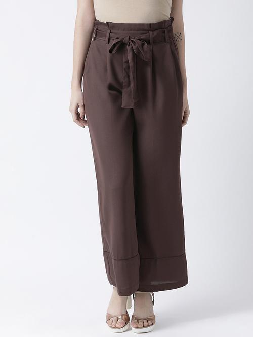 tie up waist wide leg trouser - 16964203 - Very Small Image - 1