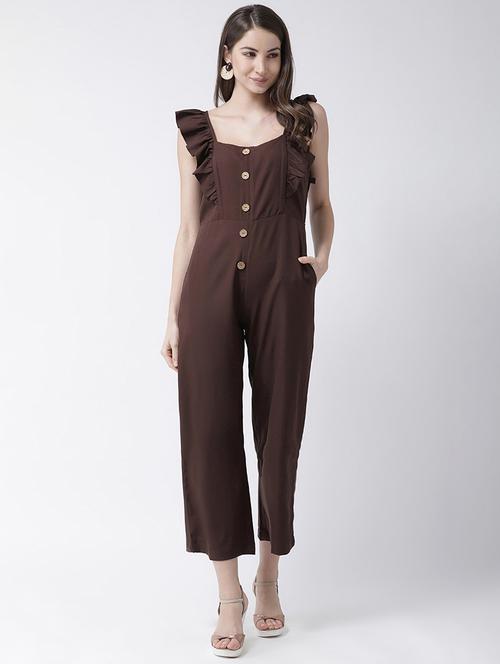 frill detail button detail jumpsuit - 16964233 - Very Small Image - 1