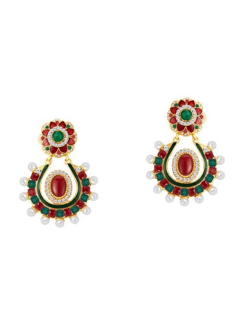 multi colored brass other earring - 16964291 - Very Small Image - 1