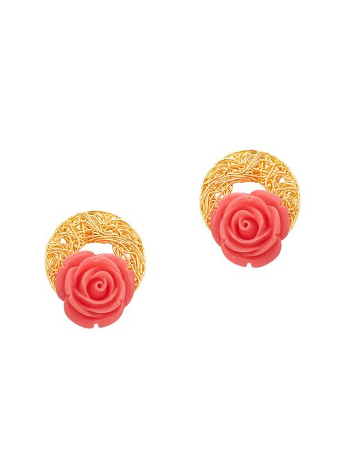 pink brass other earring - 16964301 - Very Small Image - 1