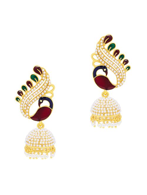 multi colored brass other earring - 16964392 - Very Small Image - 1