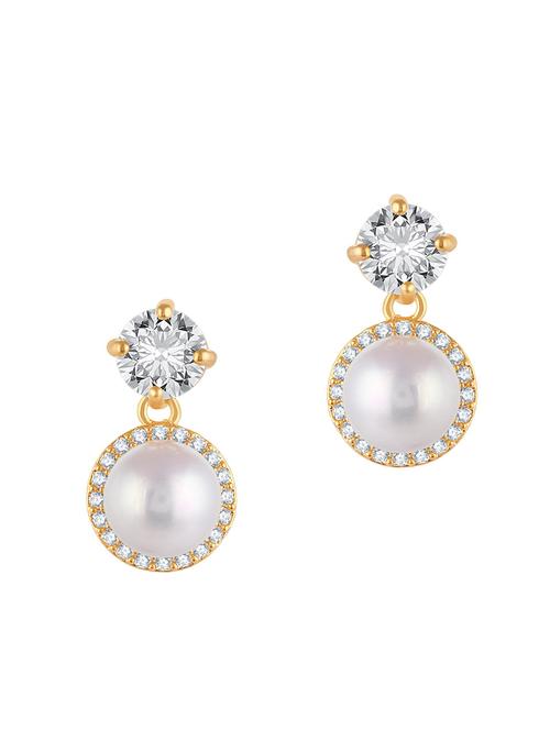 gold brass studs earring - 16964480 - Very Small Image - 1