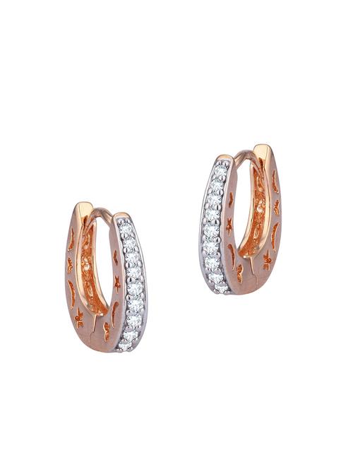 pink brass hoop earring - 16964484 - Very Small Image - 1