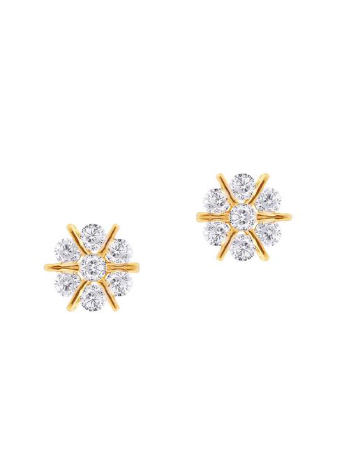gold brass studs earring - 16964536 - Very Small Image - 1