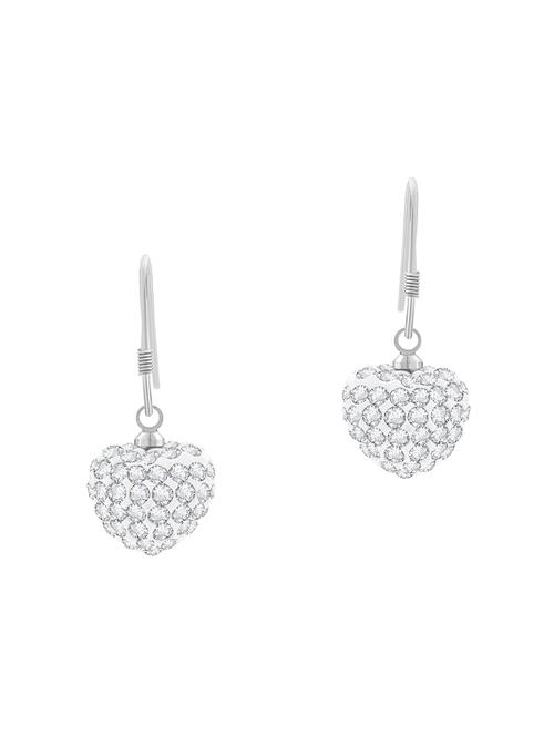 silver brass drop earring - 16964554 - Very Small Image - 1