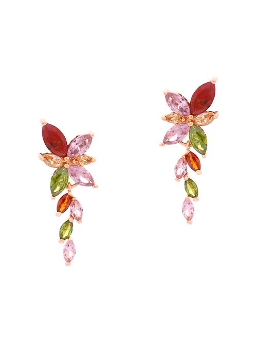 multi colored brass drop earring - 16964605 - Very Small Image - 1
