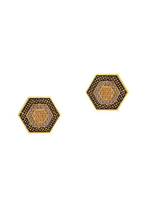 multi colored brass studs earring - 16964740 - Very Small Image - 1