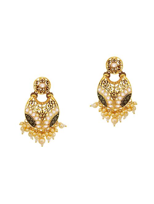 multi colored brass chandellier earring - 16964742 - Very Small Image - 1