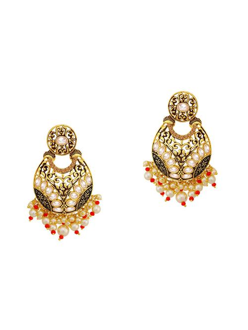 multi colored brass chandellier earring - 16964744 - Very Small Image - 1