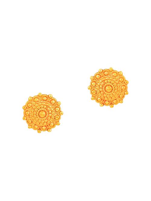 gold brass studs earring - 16964907 - Very Small Image - 1