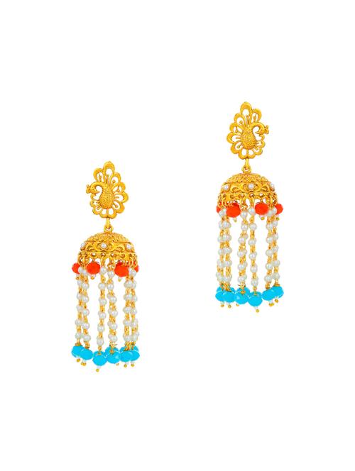 red brass chandellier earring - 16964937 - Very Small Image - 1