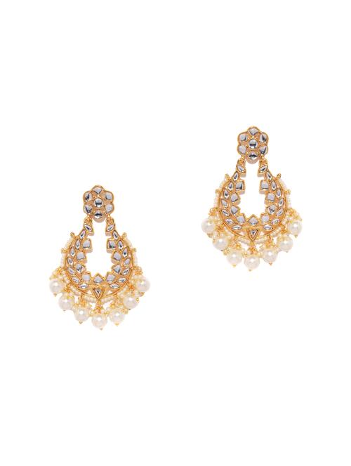 gold brass chandballi earring - 16964979 - Very Small Image - 1