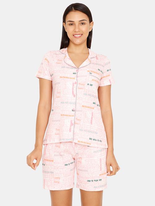 quirky print shirt with shorts set - 16965225 - Very Small Image - 1
