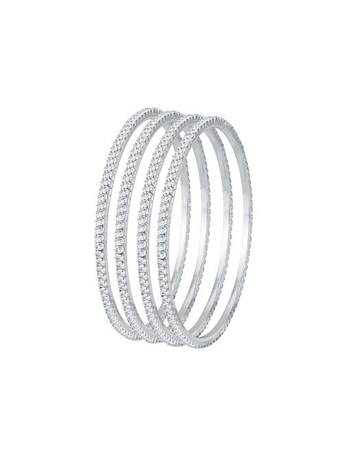 silver tone brass bangle - 16965370 - Very Small Image - 1