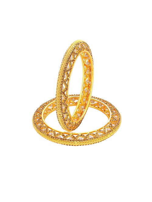 gold tone brass bangle - 16965411 - Very Small Image - 1