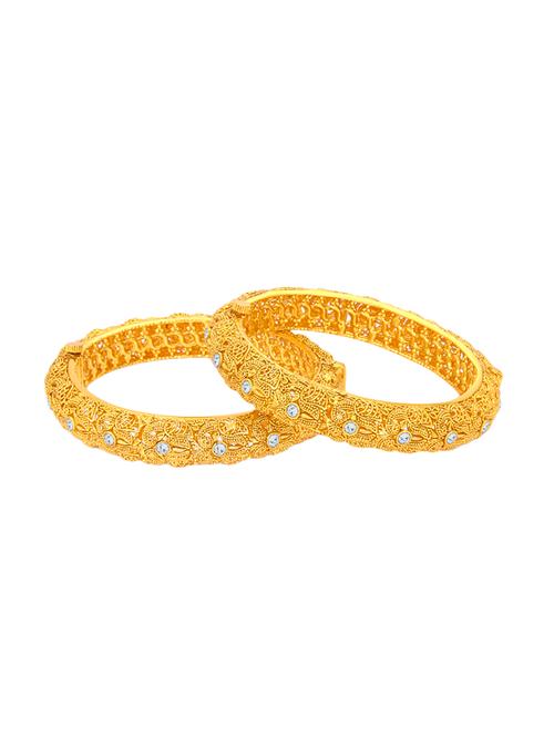gold tone brass bangle - 16965436 - Very Small Image - 1