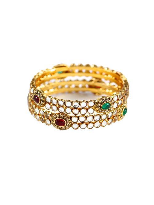 multi tone brass bangle - 16965461 - Very Small Image - 1