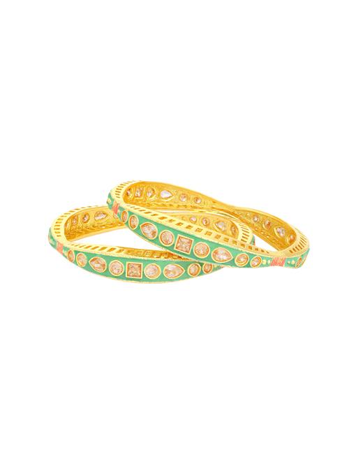 green golden tone brass bangle - 16965476 - Very Small Image - 1